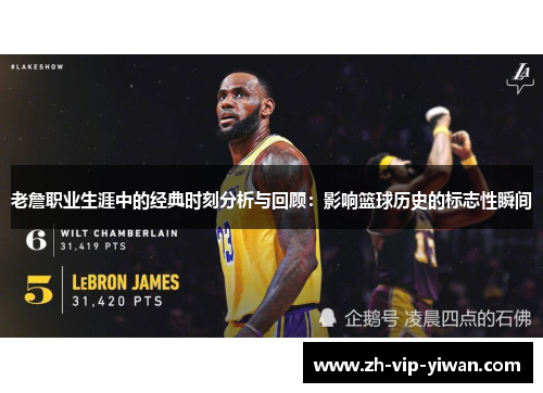 老詹职业生涯中的经典时刻分析与回顾:影响篮球历史的标志性瞬间 老詹职业生涯中的经典时刻分析与回顾:影响篮球历史的标志性瞬间